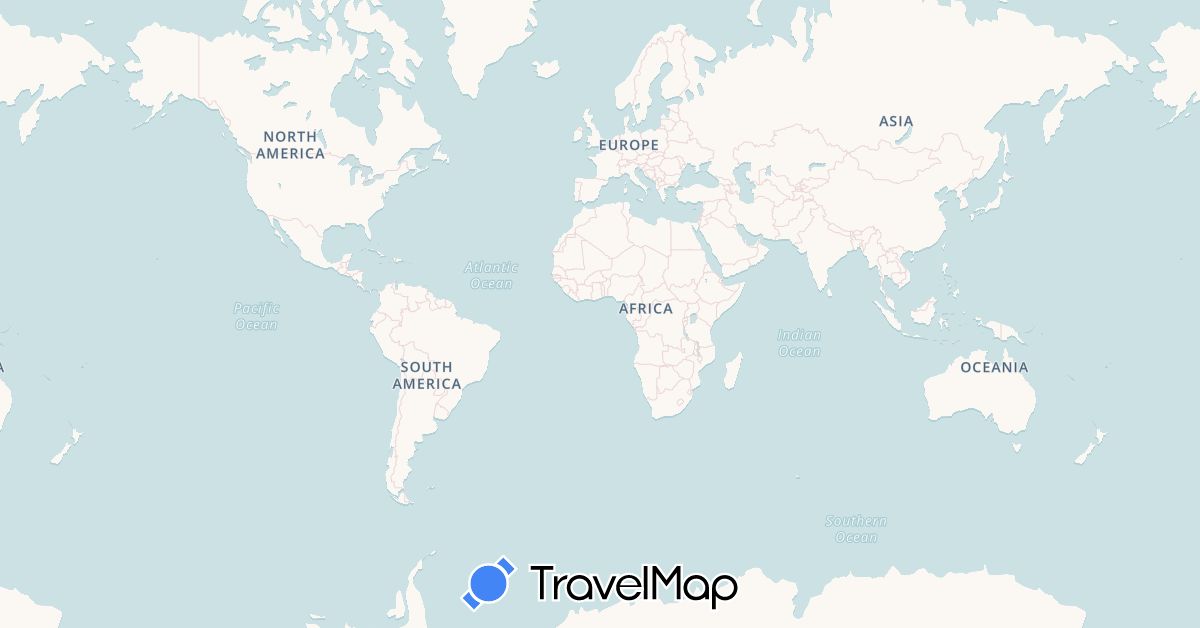 TravelMap itinerary: driving, bus, plane, hiking, boat, hitchhiking, motorbike, avion-stop, 4x4 in Bolivia, Brazil, Colombia, Costa Rica, Ecuador, Guadeloupe, Guatemala, Martinique, Mexico, Panama, Peru, El Salvador, United States (North America, South America)